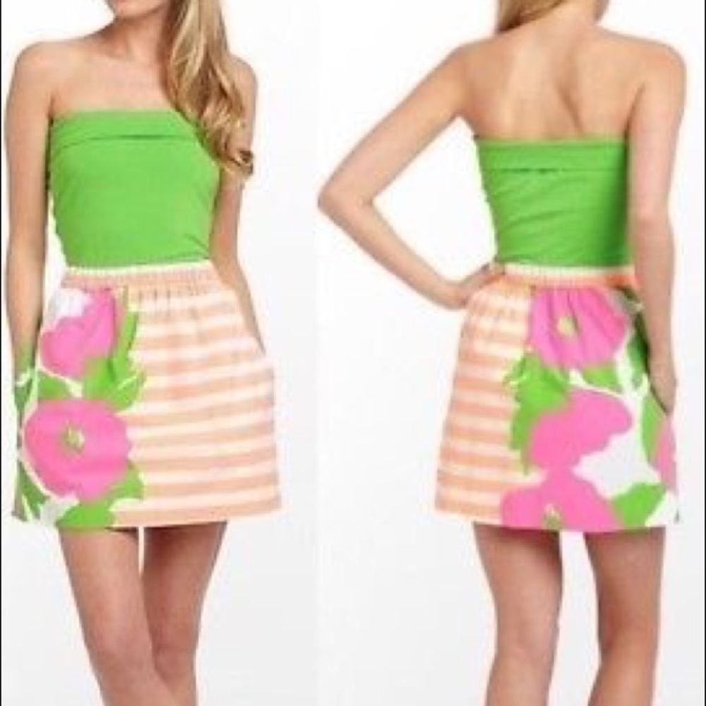SOLD!!  Lilly Pulitzer Fleur Neon Dress